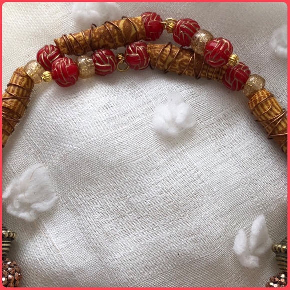 Fabric beads choker - Picture 9 of 10